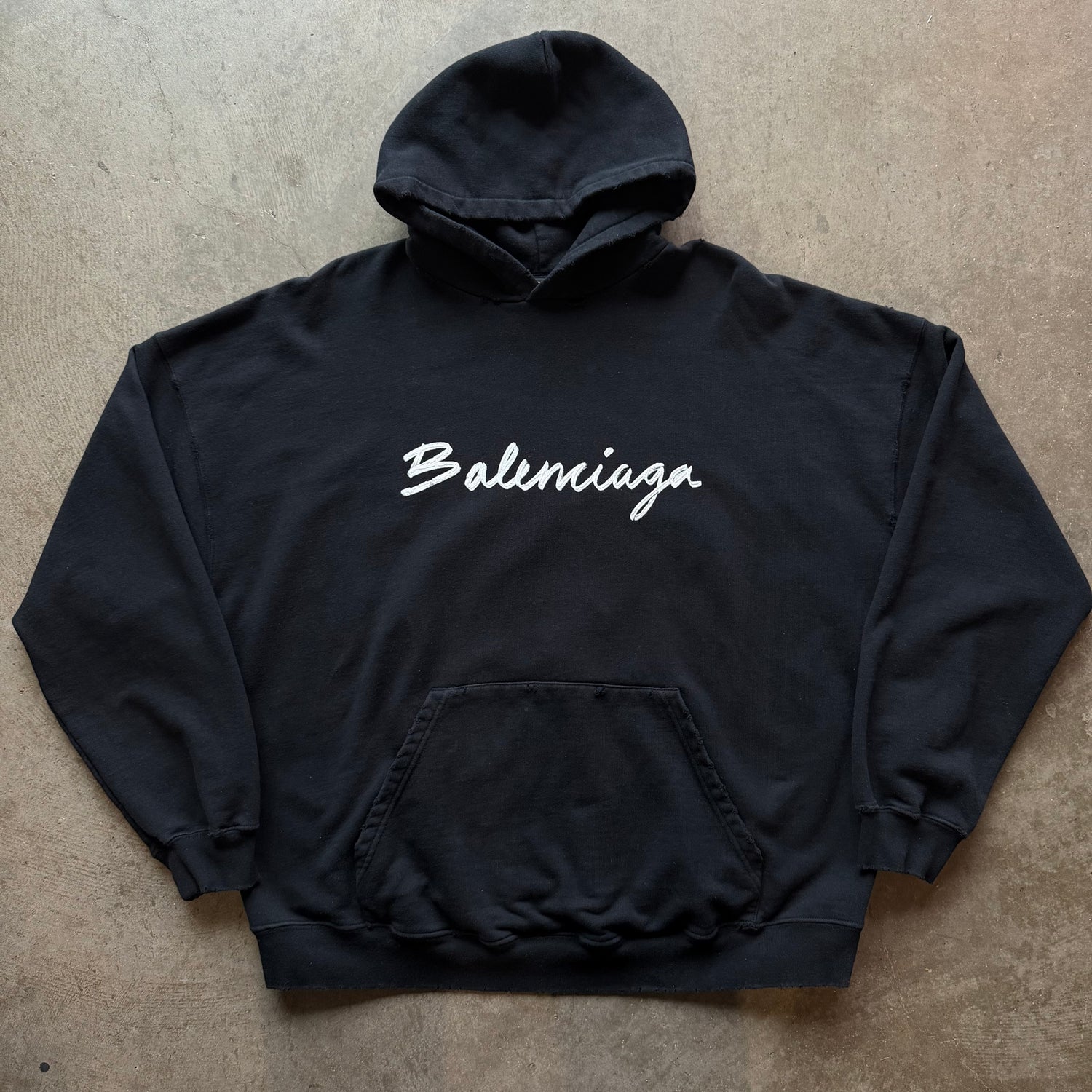 XL Balenciaga Script Logo Hoodie