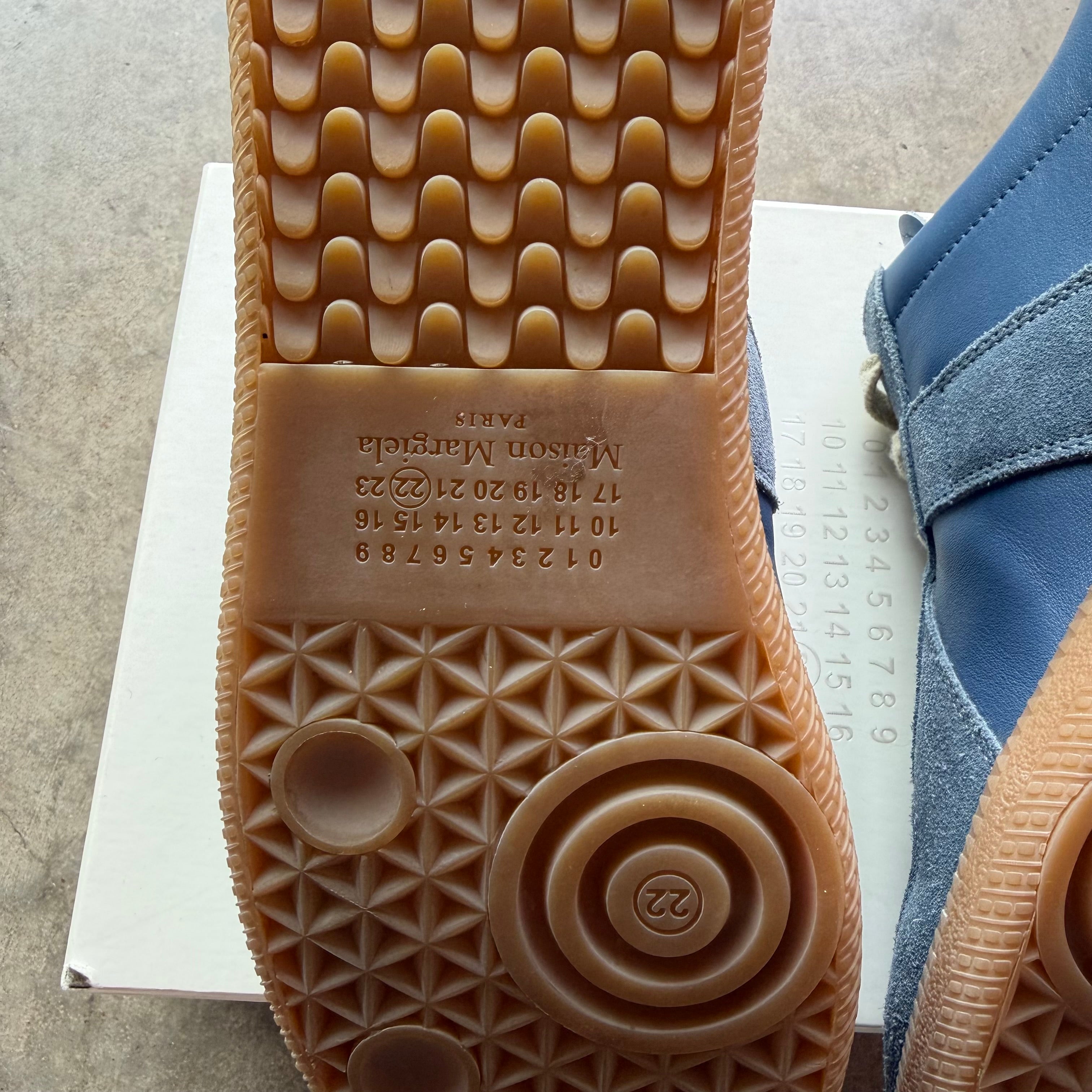 7 Used Maison Margiela Replica Gat Light Blue Gum Sole