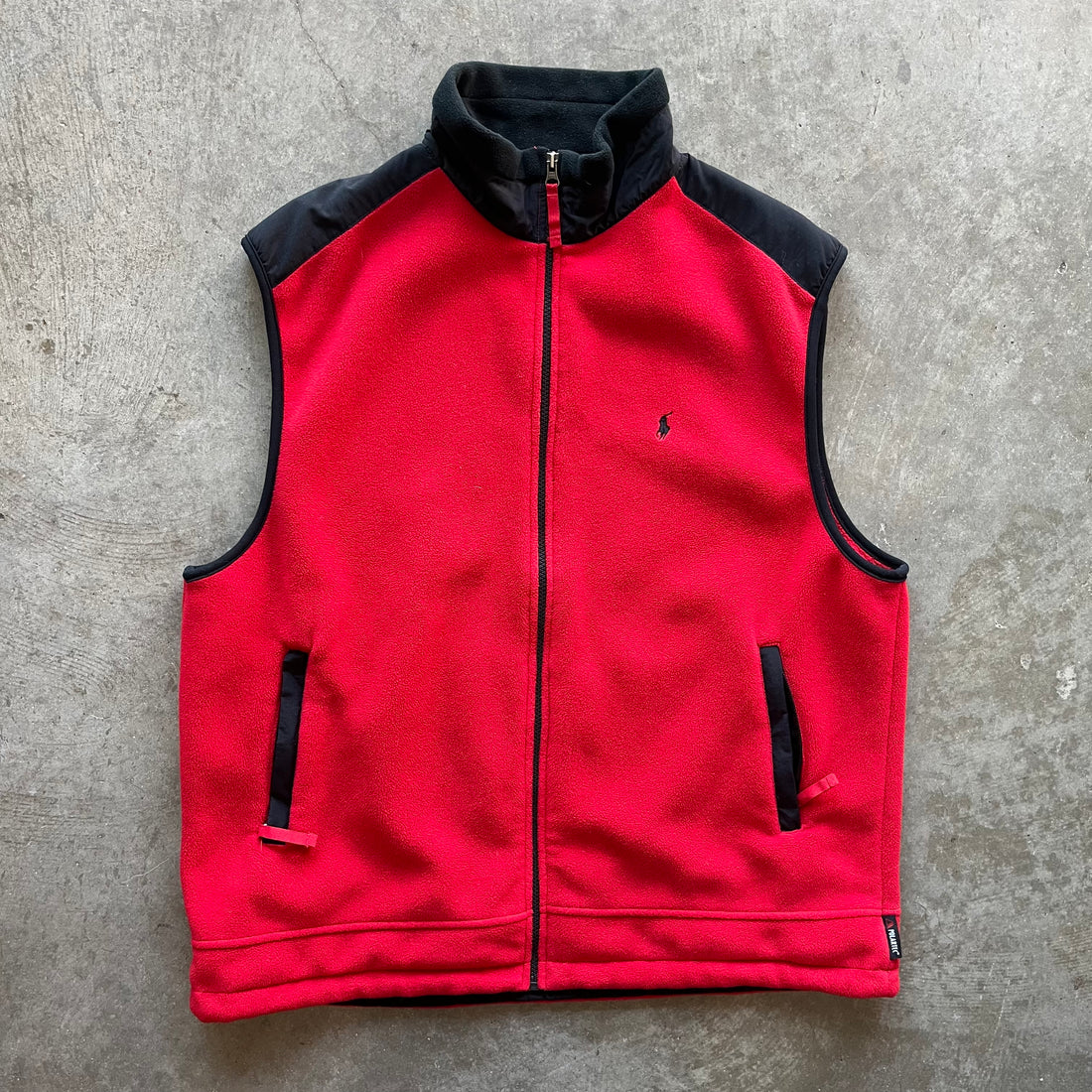 XL 00s Fleece Polo Vest