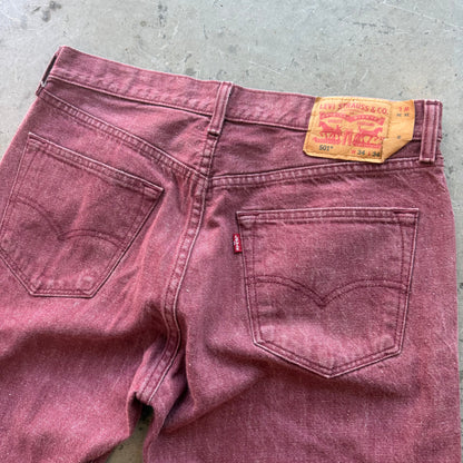 34x34 Purple Levi’s White Oak Cone Denim