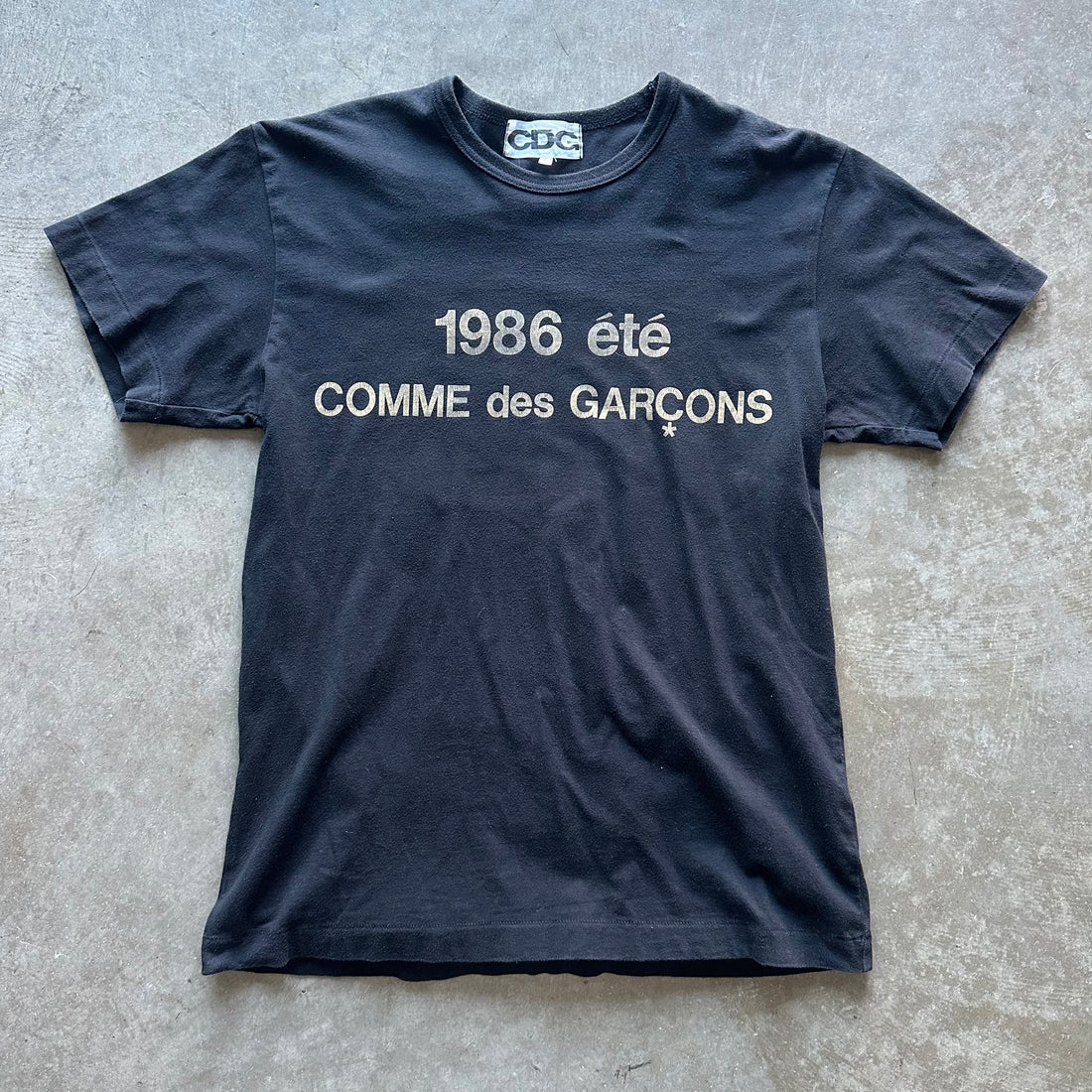L CDG Gold Logo 1986 Tee