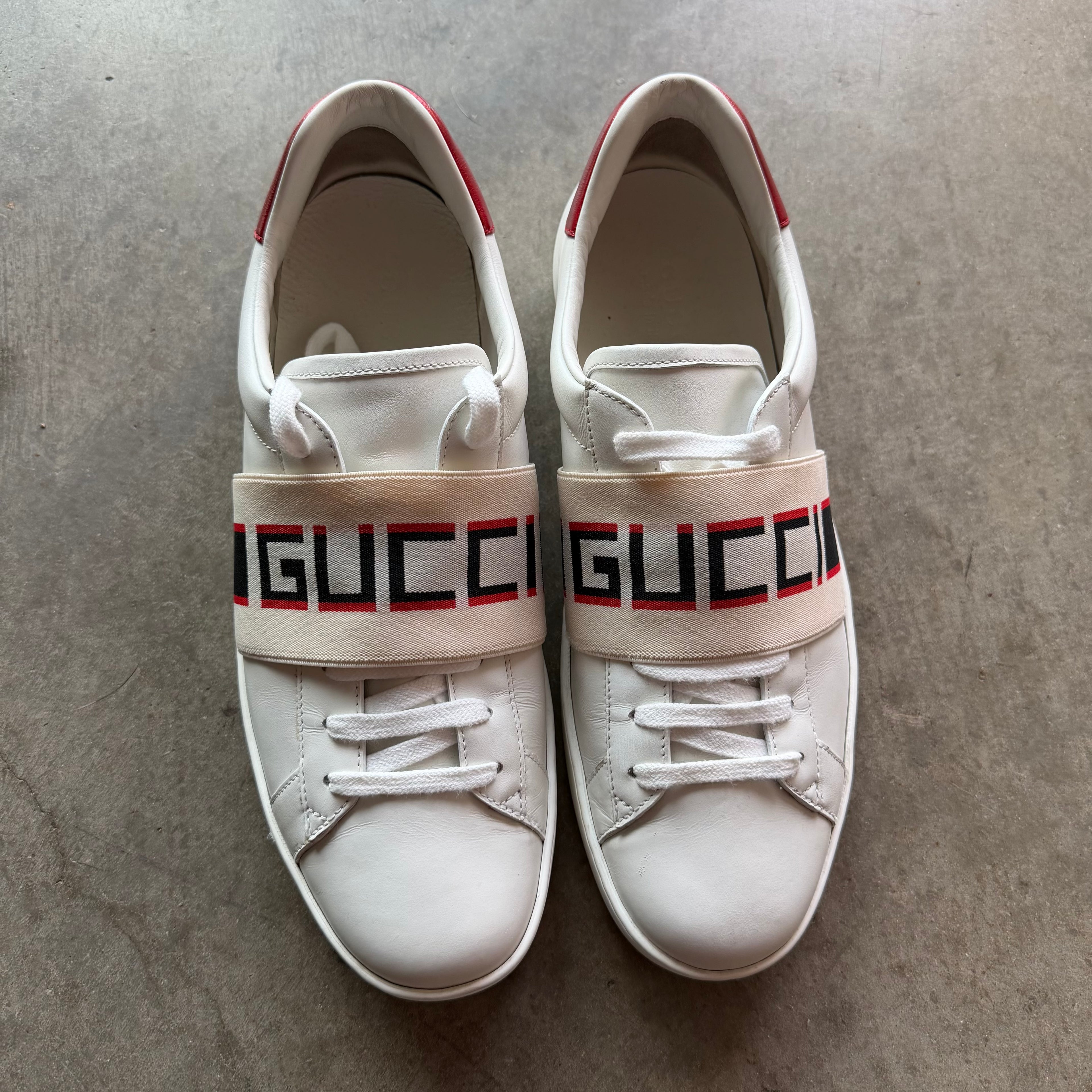 9 Used Gucci Ace Strap White
