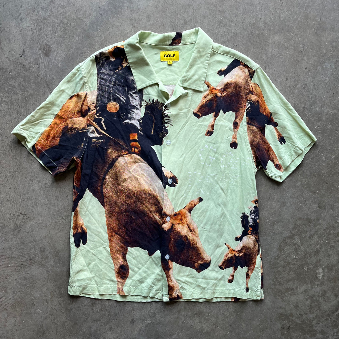 L Golf Wang Bull Button Up Tee