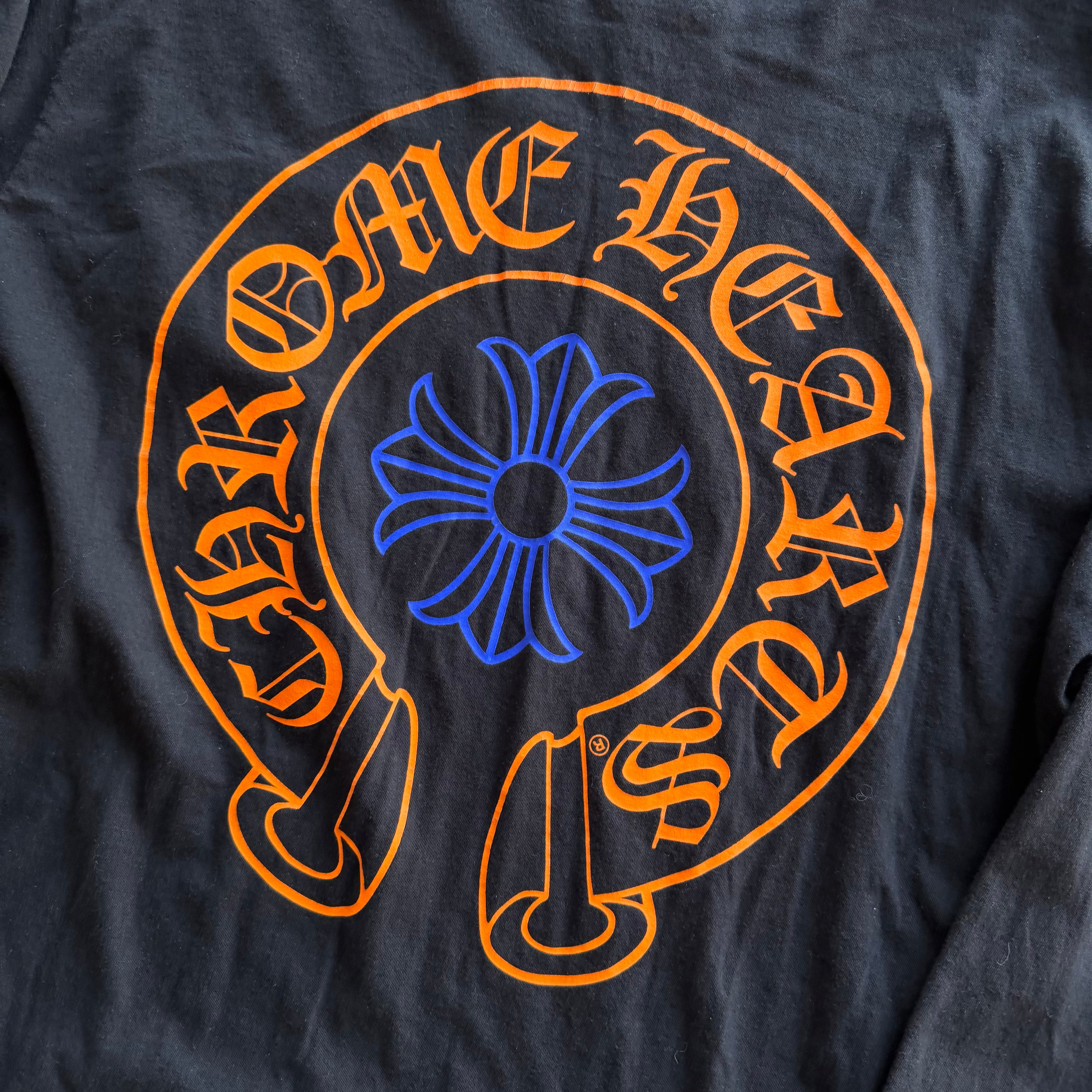 L Chrome Hearts Staff Tee Orange Blue
