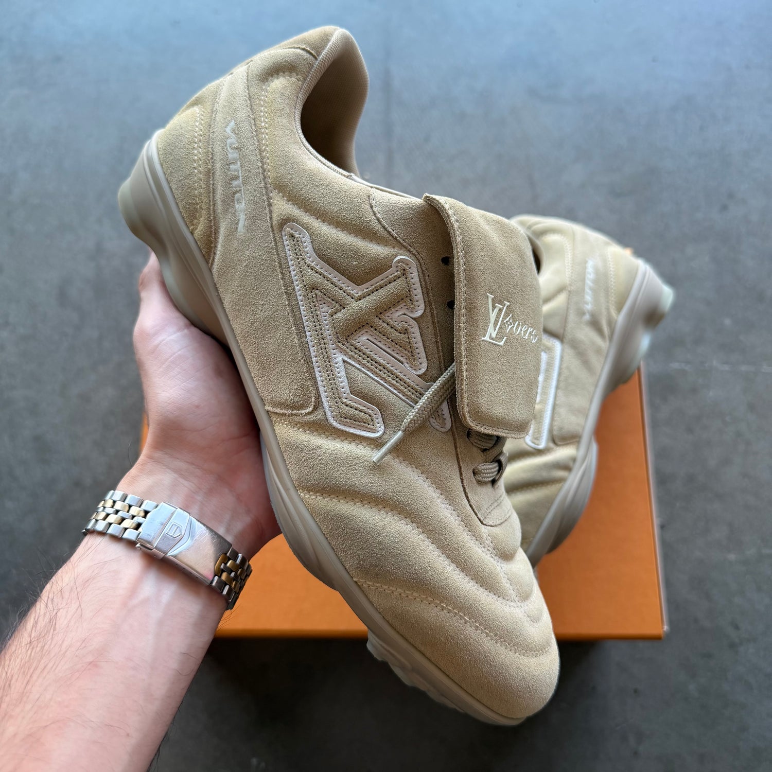 10 Louis Vuitton Footprint Sneaker Tan