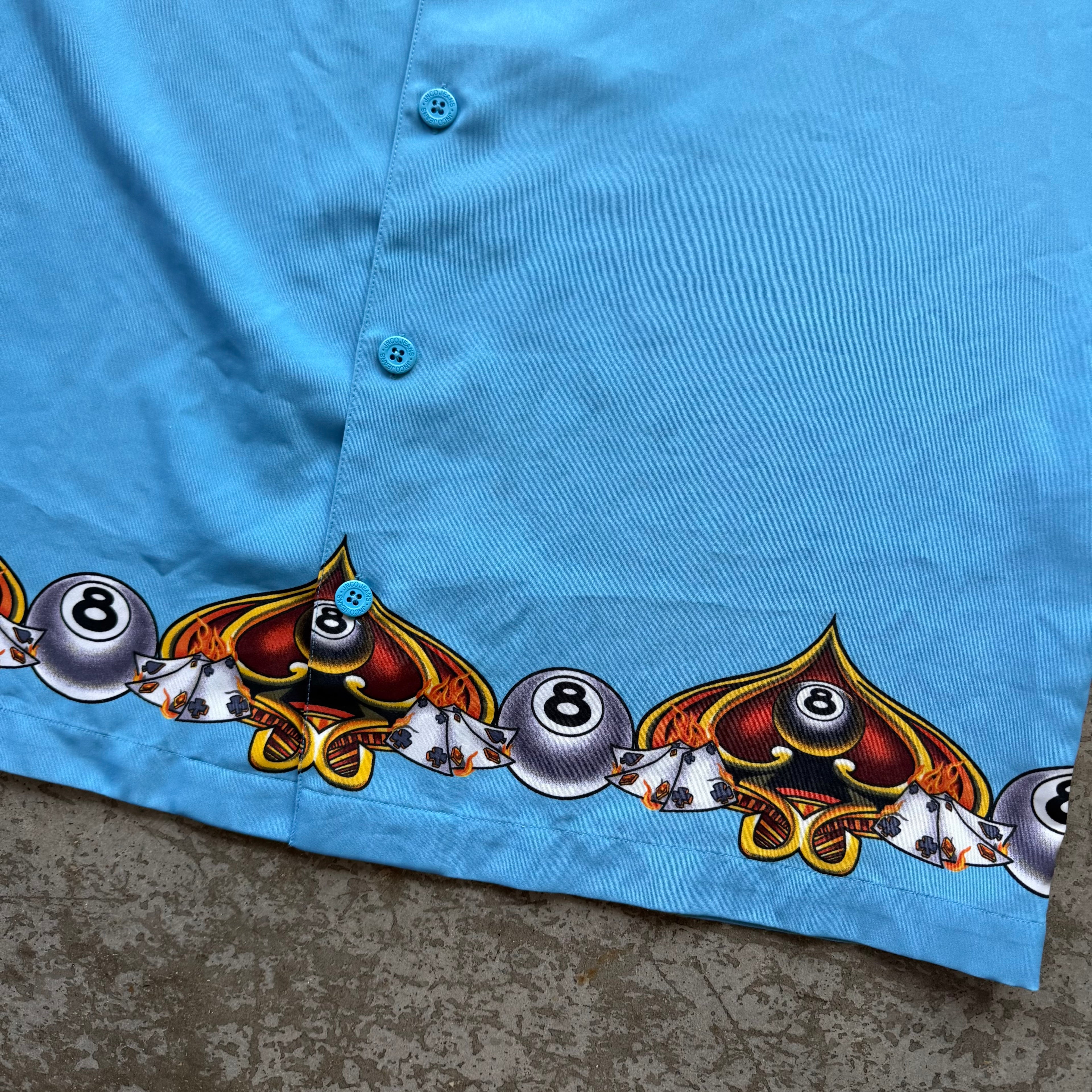 XL 00s JNCO 8ball Button Up