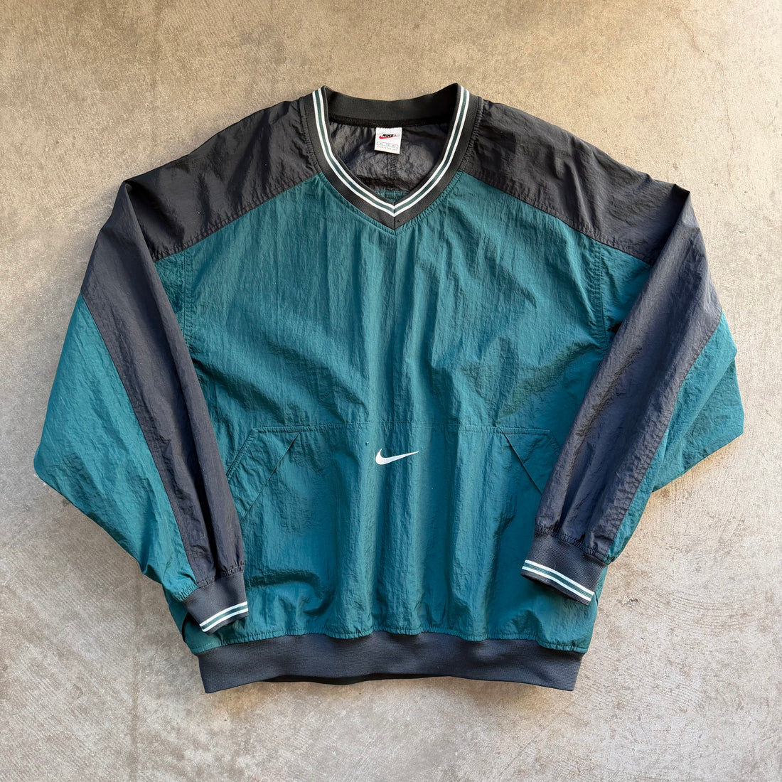 XL 90s Green Nike Pullover