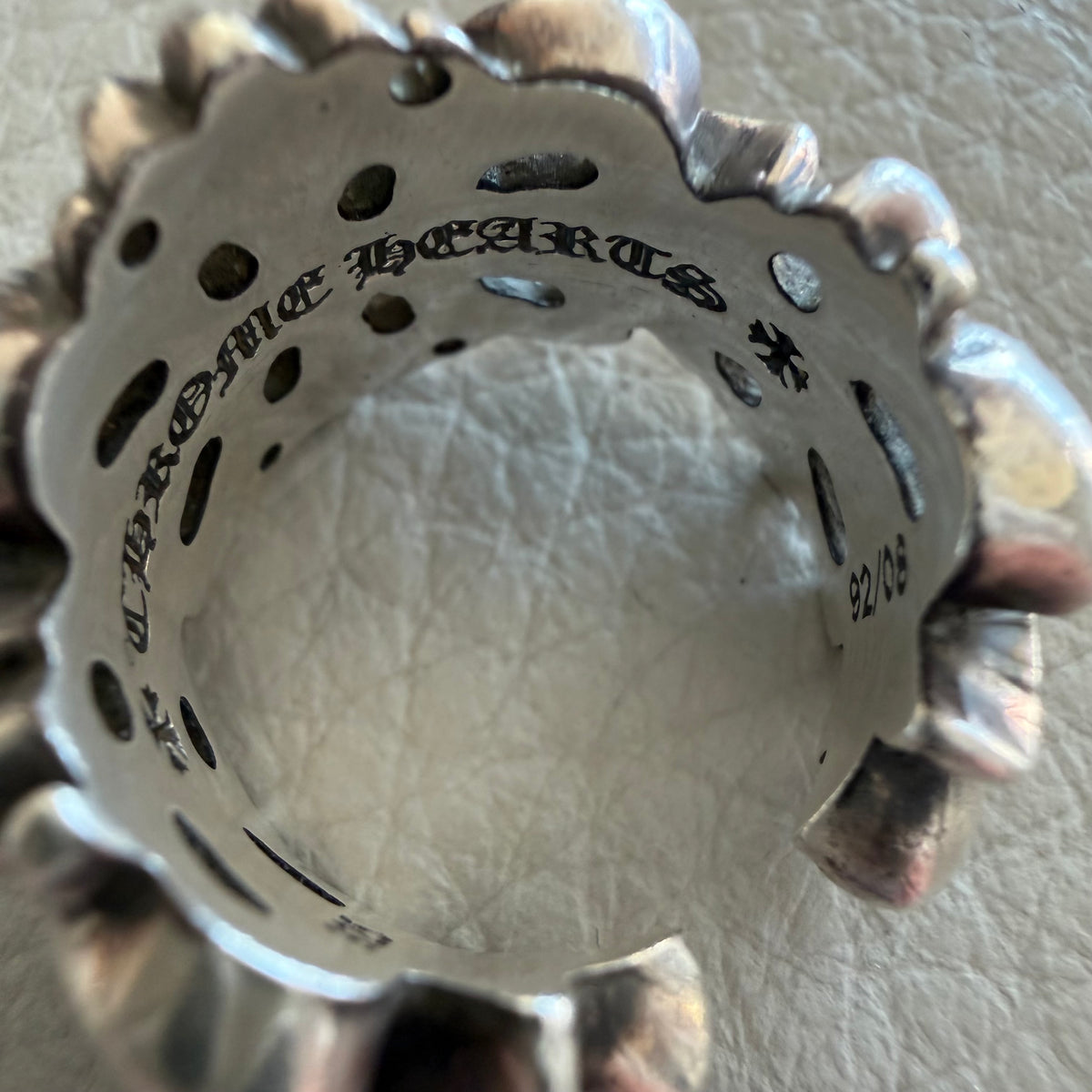 6.5 Chrome Hearts Open Floral Ring