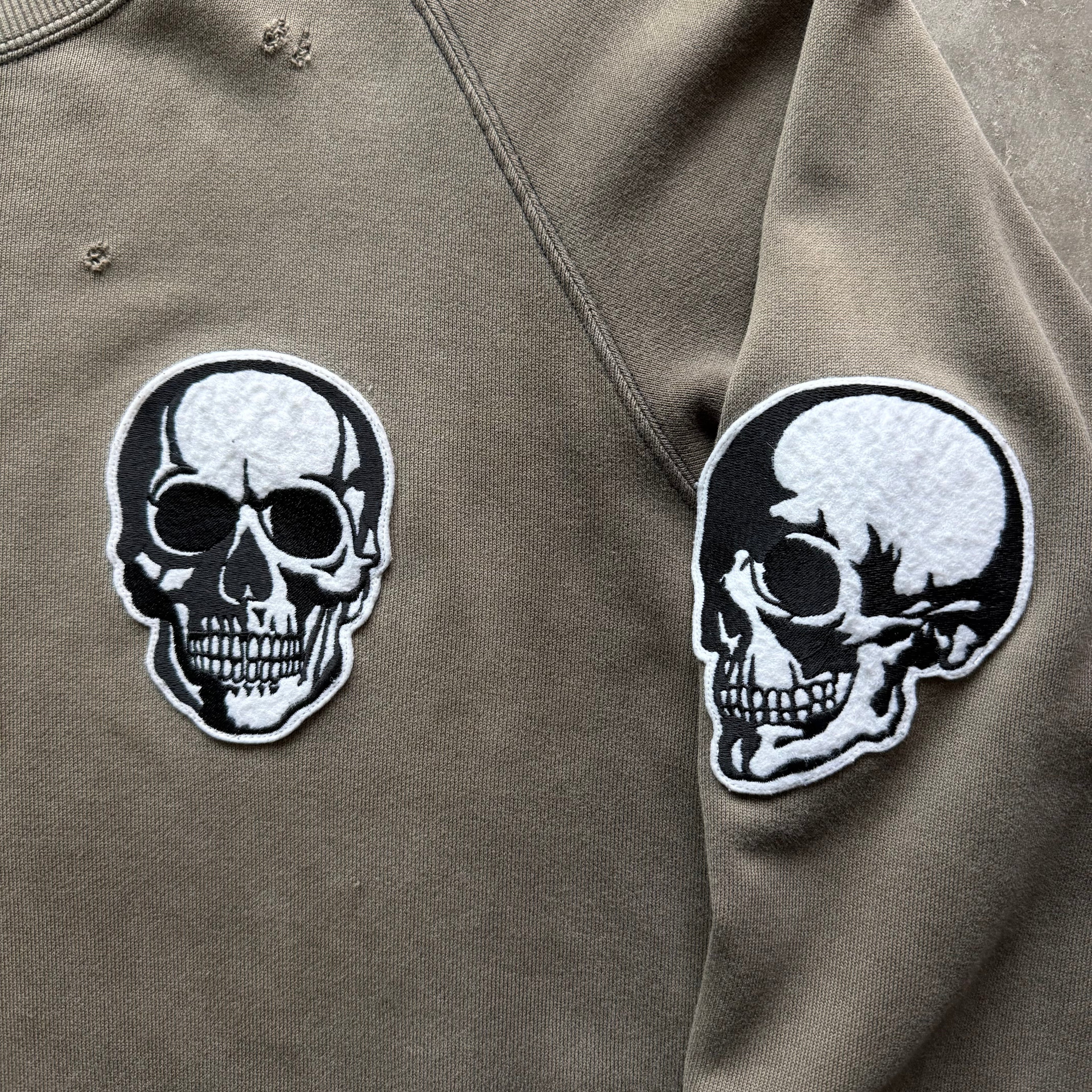 L Number Nine Double Skull Crewneck