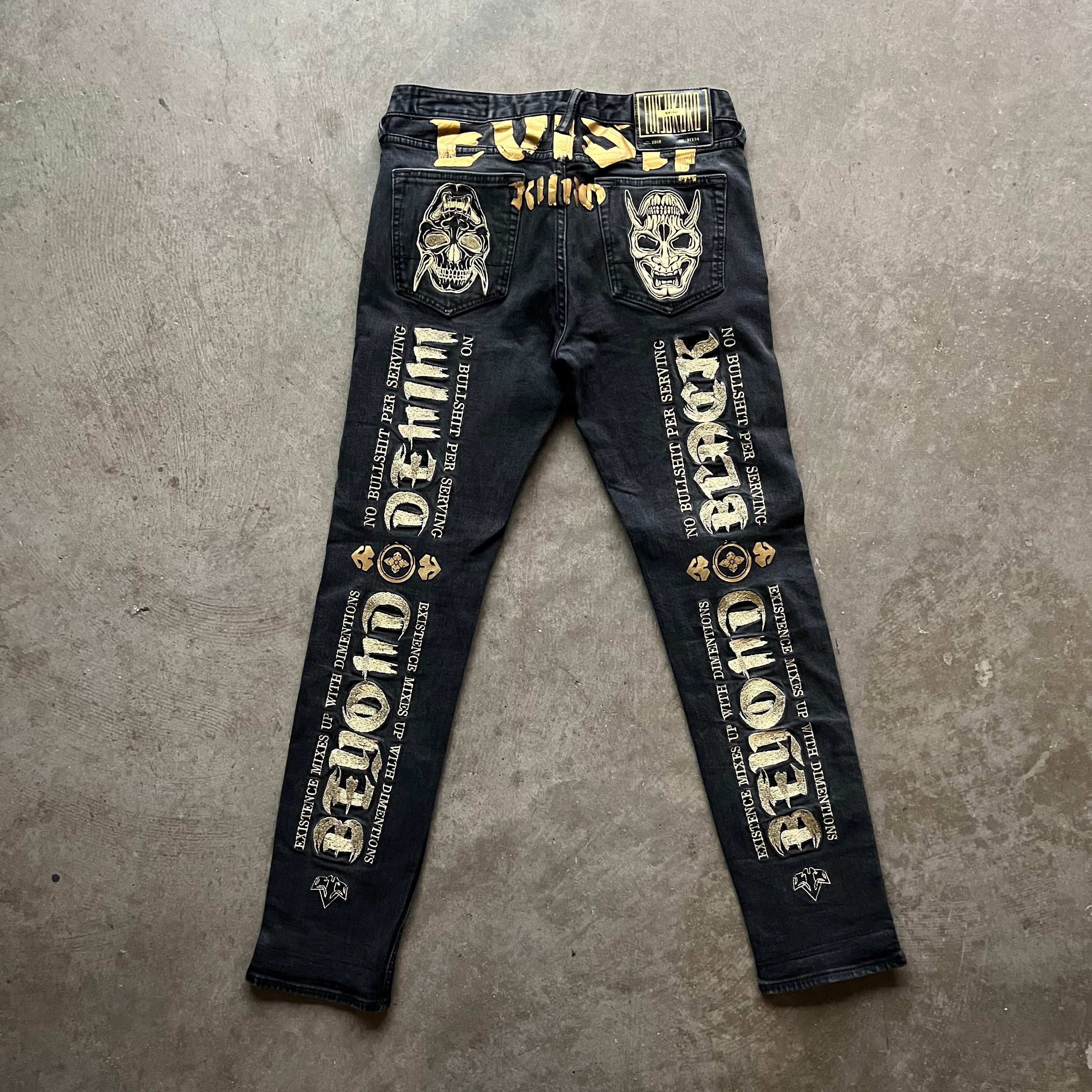 31x30 Gold Evisu Kuro Jeans