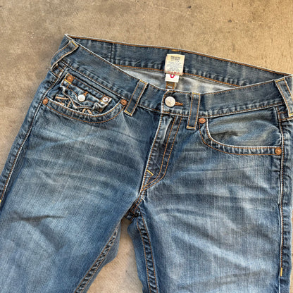 34x24 Cropped True Religion Jeans