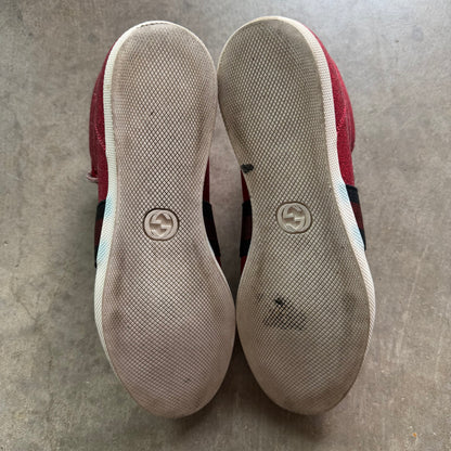 10 Used Gucci Ace High Top Red Glitter