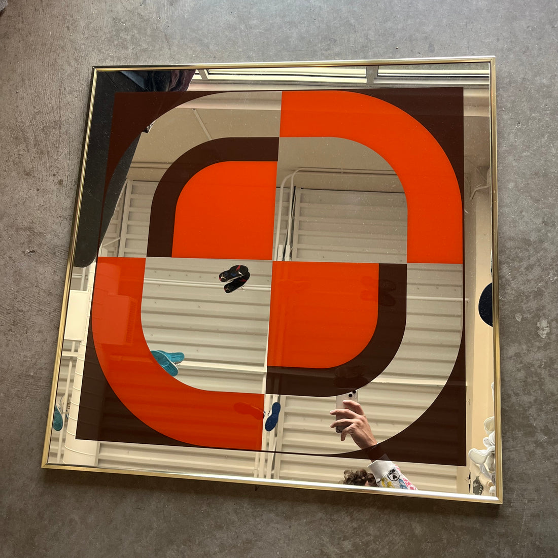 1960s-70s Mid Century Modern Turner Brand Mirror