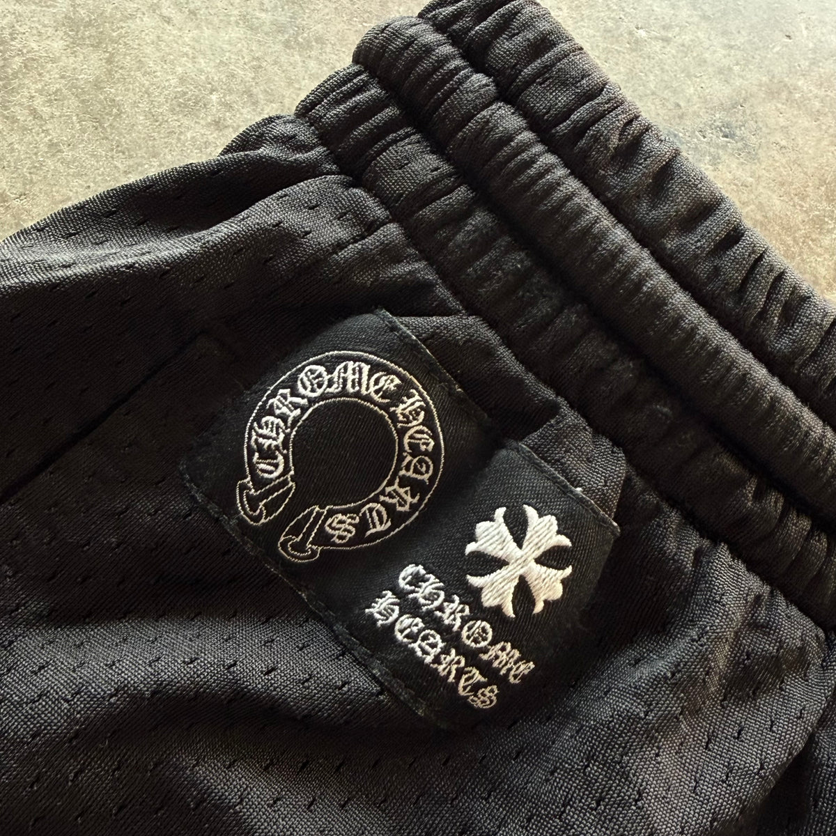 XL Chrome Hearts Black Mesh Shorts