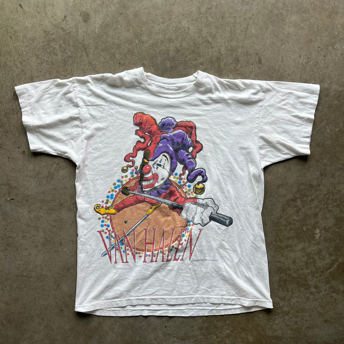 XL 1995 Van Halen Clown Tour Tee