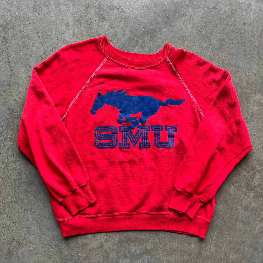 S 80s SMU Crewneck