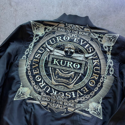 S Evisu Kuro Gold Bomber Jacket
