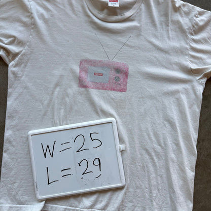 XL White Supreme TV Tee