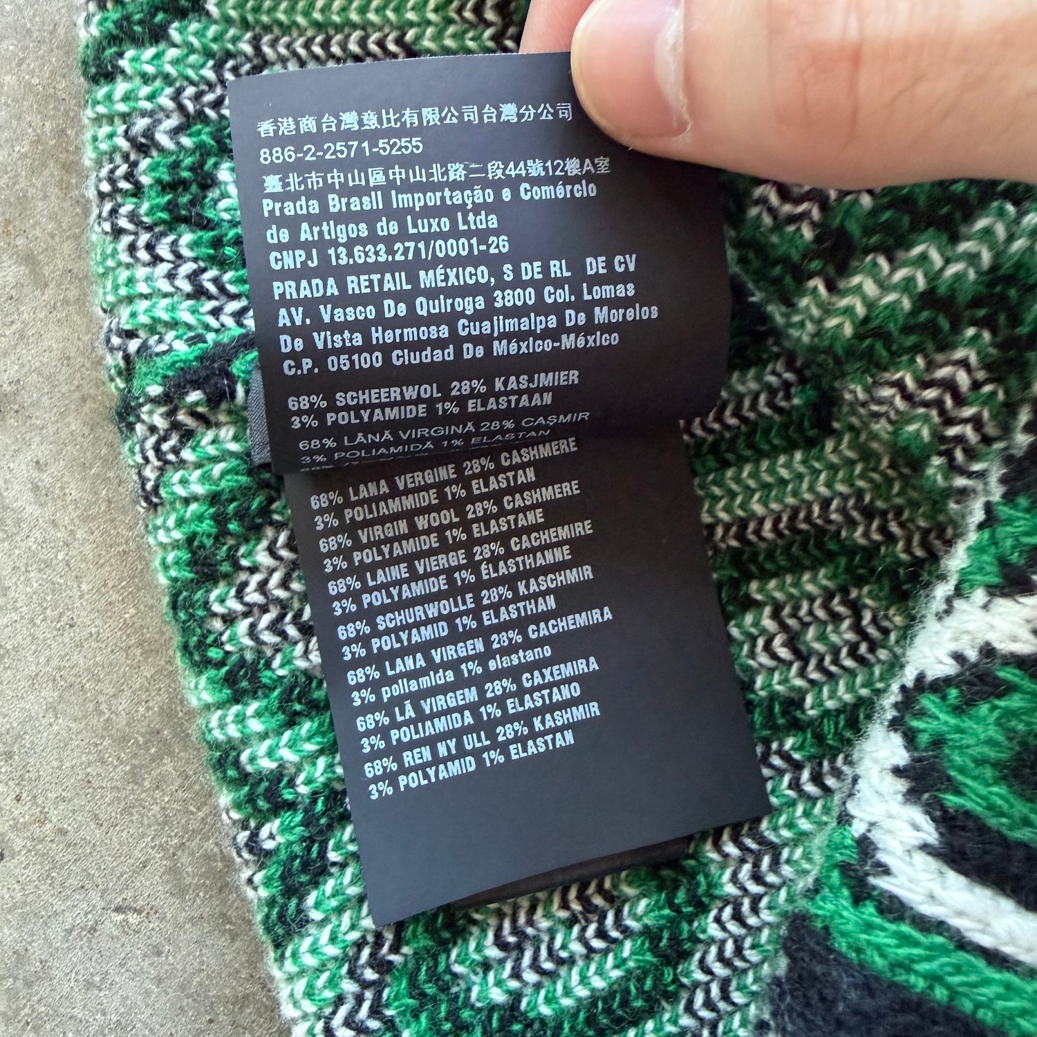 Prada Knit Beanie Green