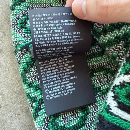 Prada Knit Beanie Green