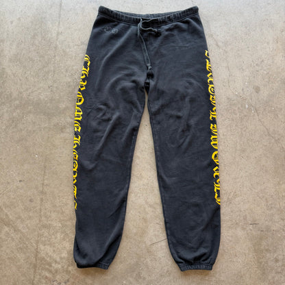 L Chrome Hearts Yellow Script Logo Sweatpants