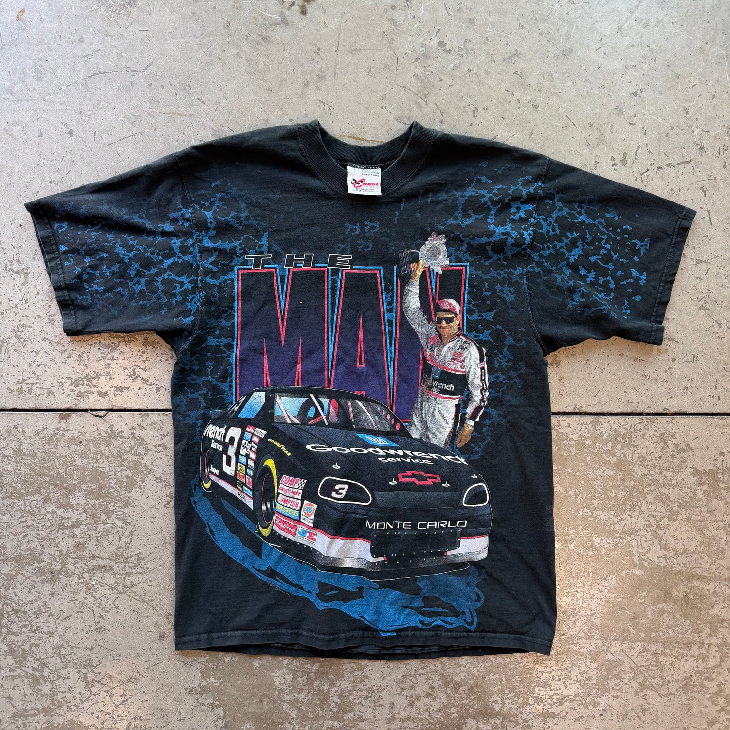 L 90s Dale Earnhardt AOP NASCAR Tee