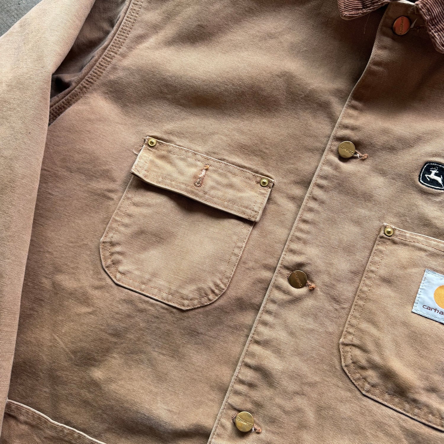 XL 90s John Deer Carhartt Chore Jacket