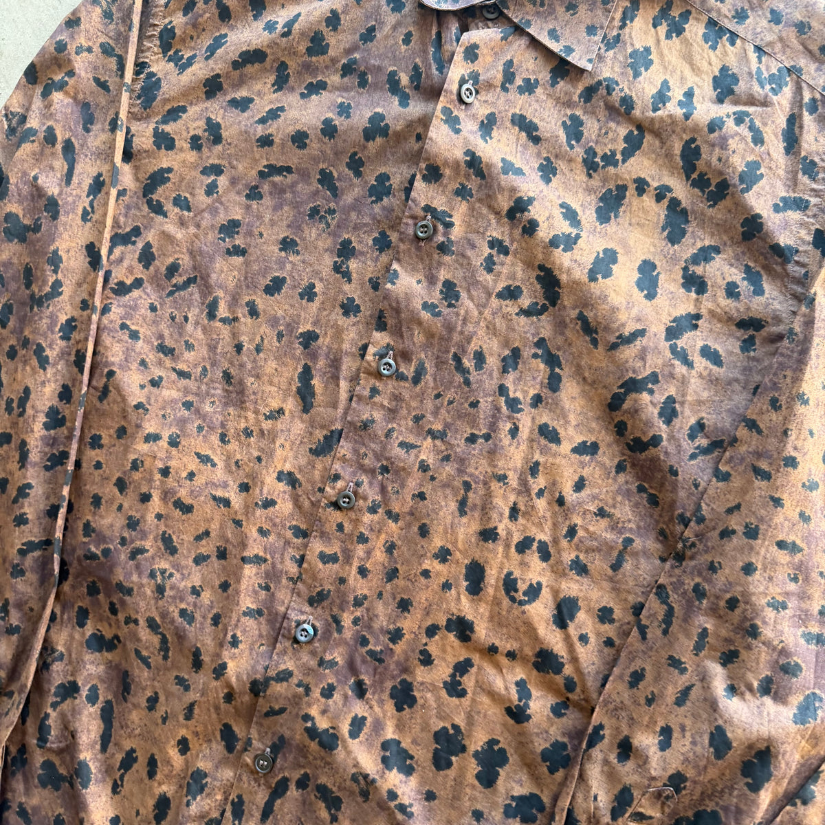 L Prada Cheetah Print Button Up