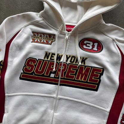 M Supreme Football Zipup Red White
