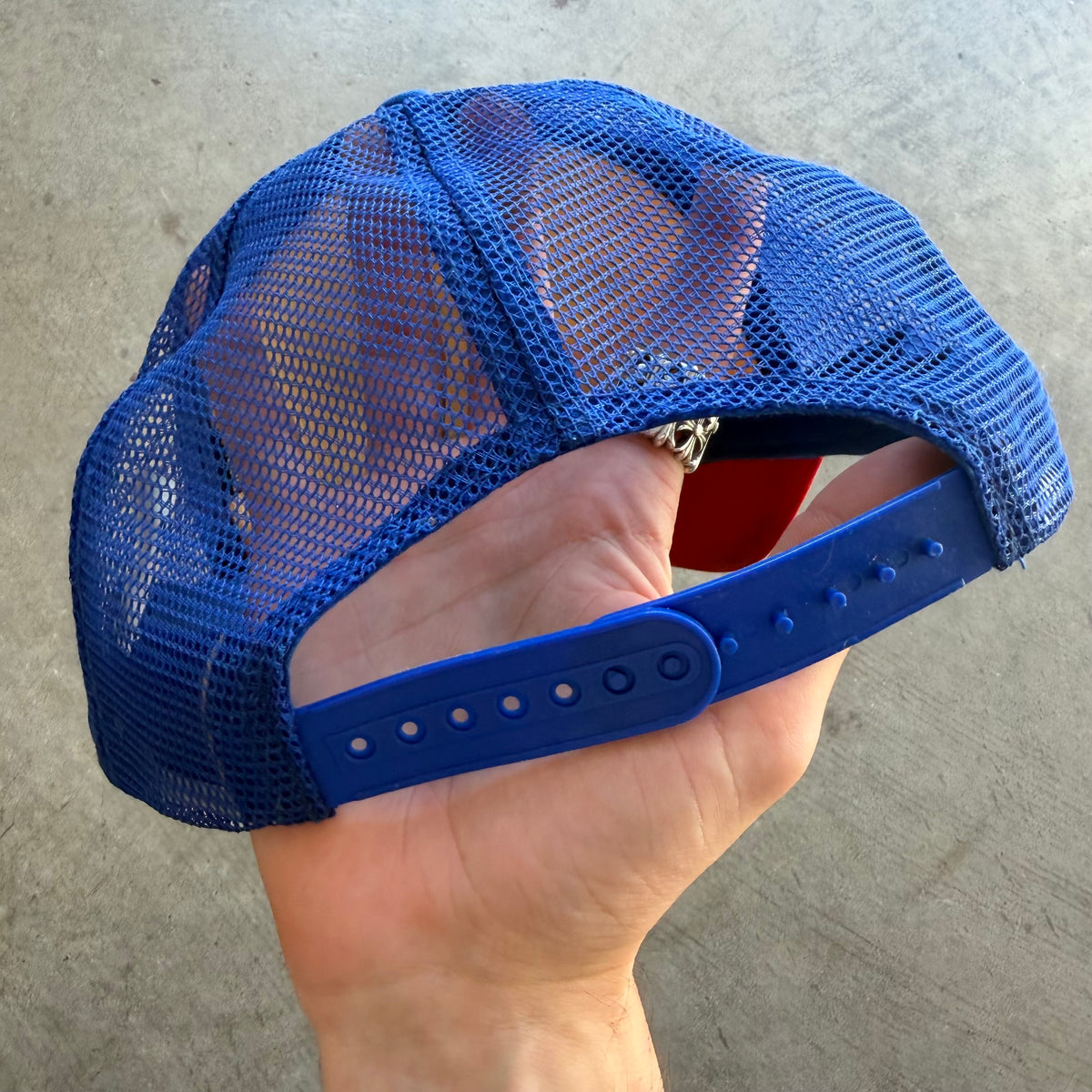 Sicko Puked On Laundry Trucker Blue Red
