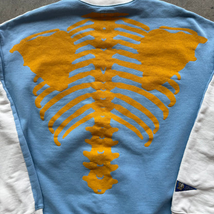 XL Kapital Bone Crewneck White Blue