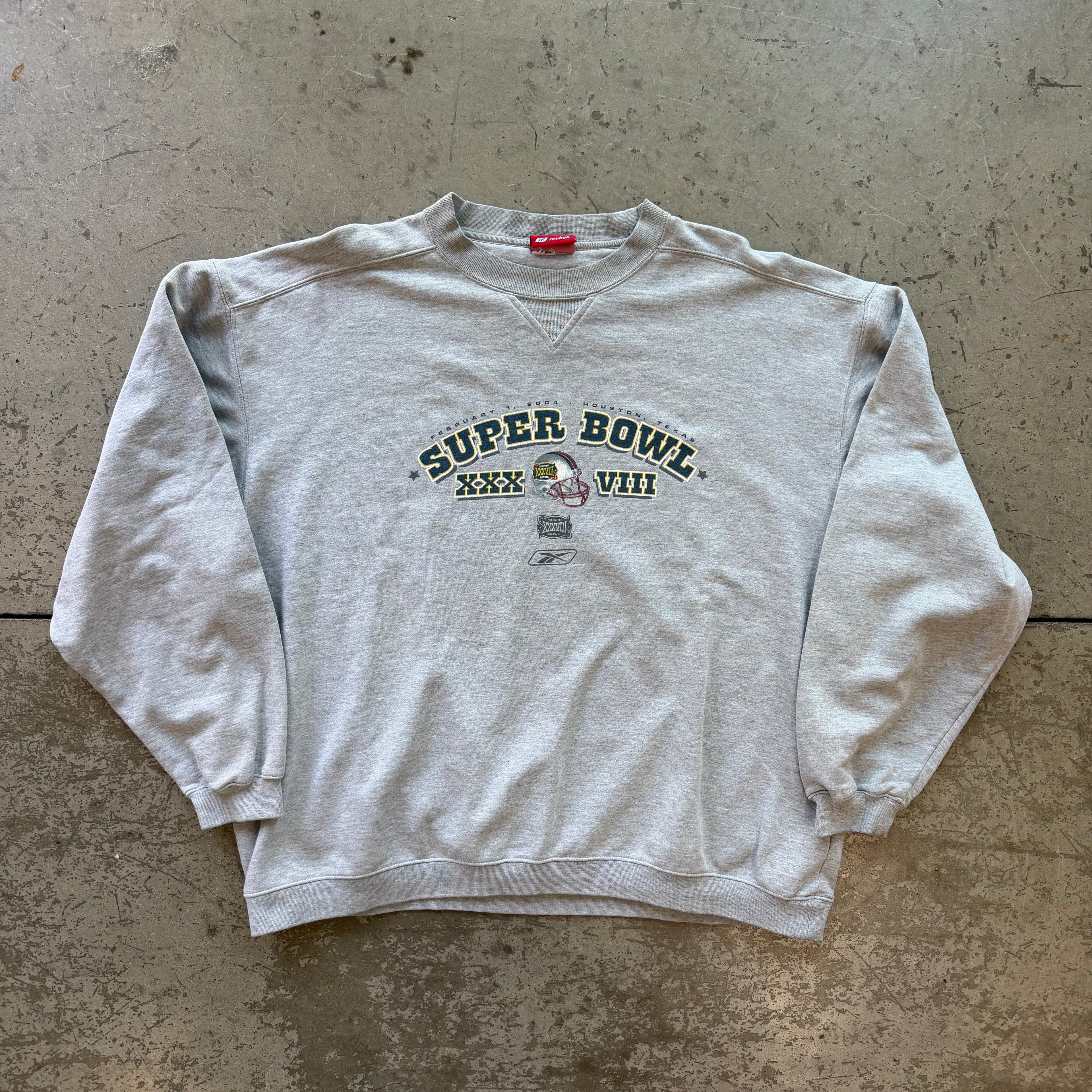 XXL 00s Super Bowl XXXVIII crewneck