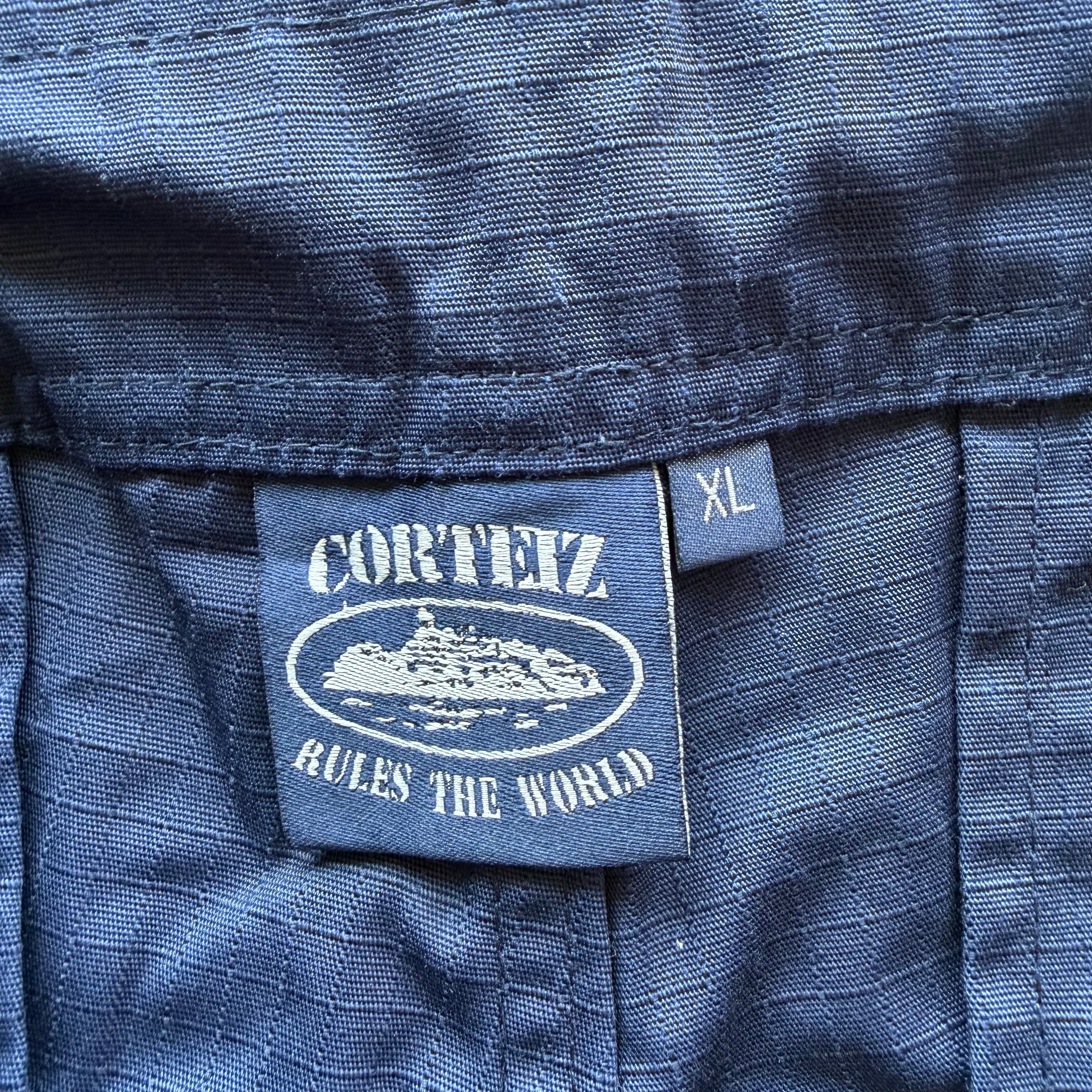 34x35 Corteiz Guerillaz Navy Cargo Pants