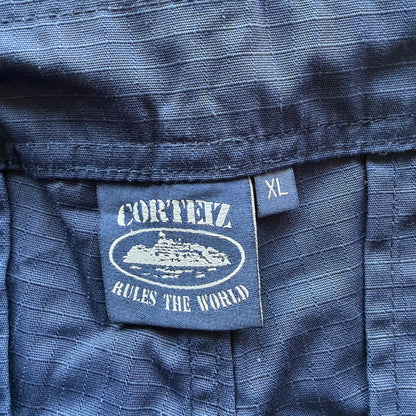 34x35 Corteiz Guerillaz Navy Cargo Pants