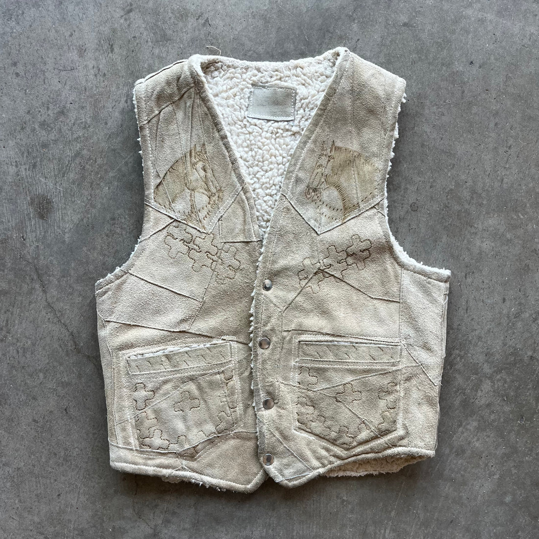 M 90s Suede Horse Vest