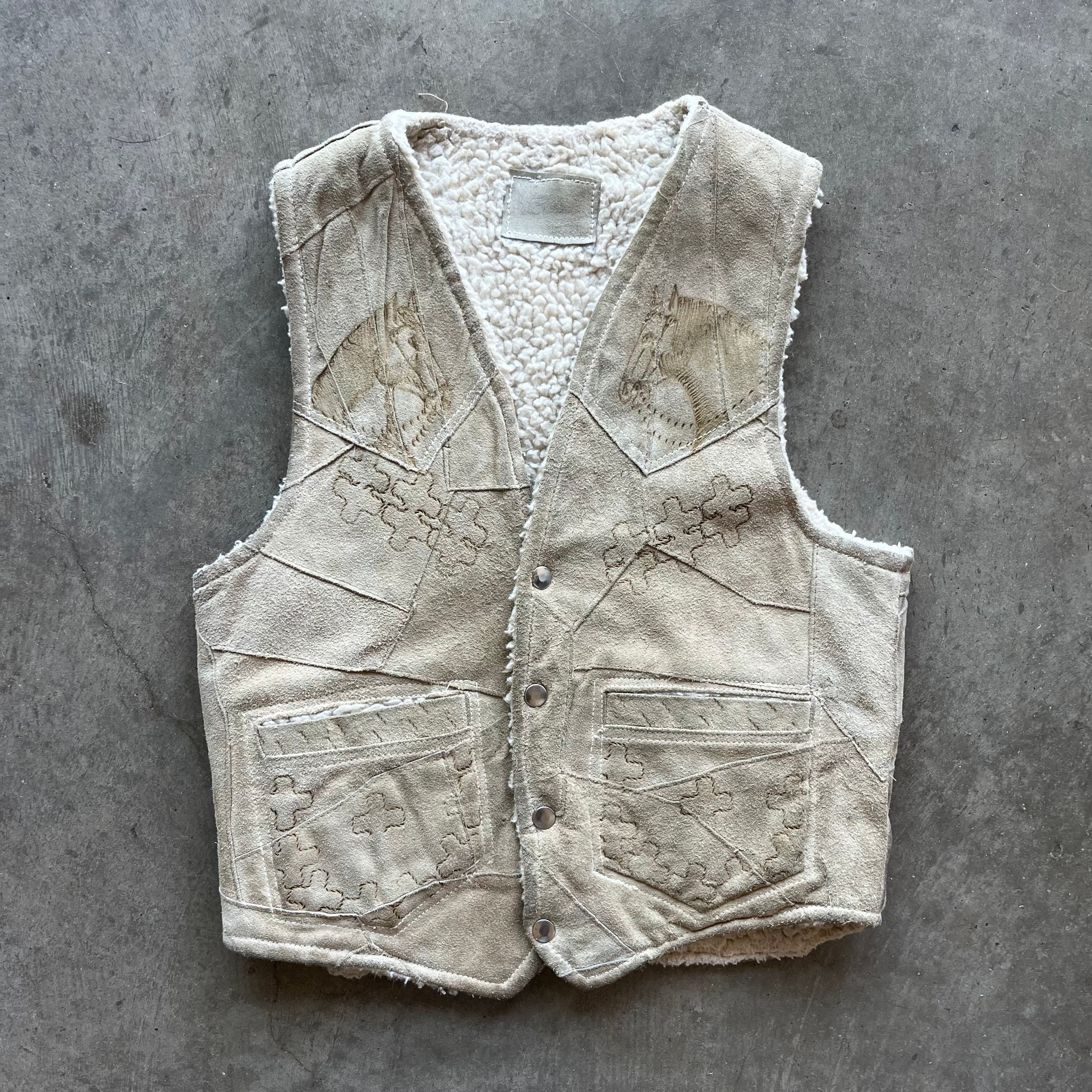 M 90s Suede Horse Vest