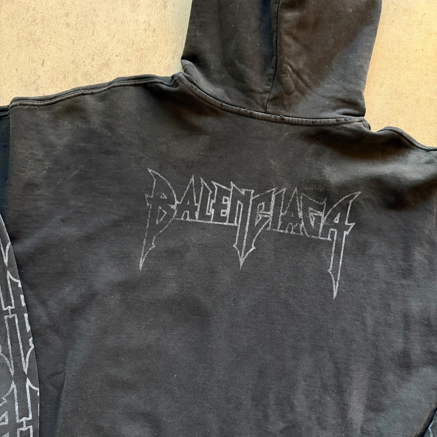 M Brand New Balenciaga Paris Moon Hoodie