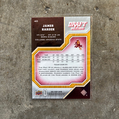 James Harden 2009 Upper Deck Draft Edition Rookie
