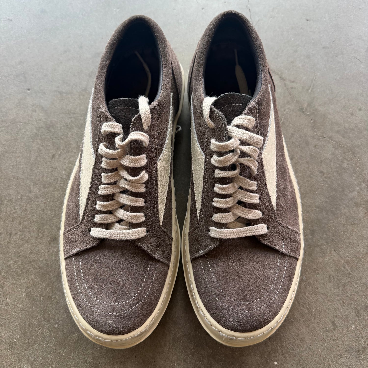 11 Rick Owens Vintage Sneaker Brown Suede