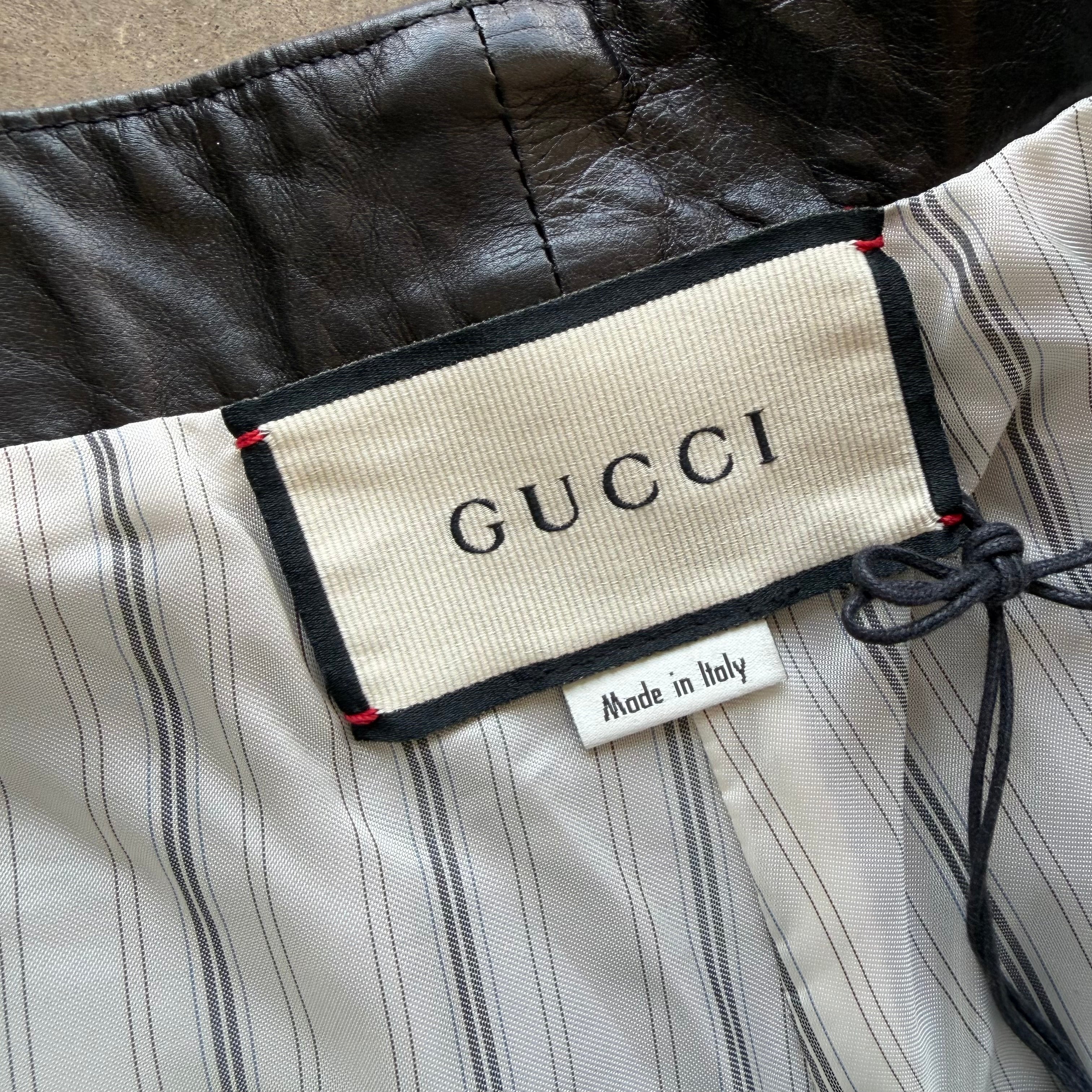 30x34 Gucci Leather Pants