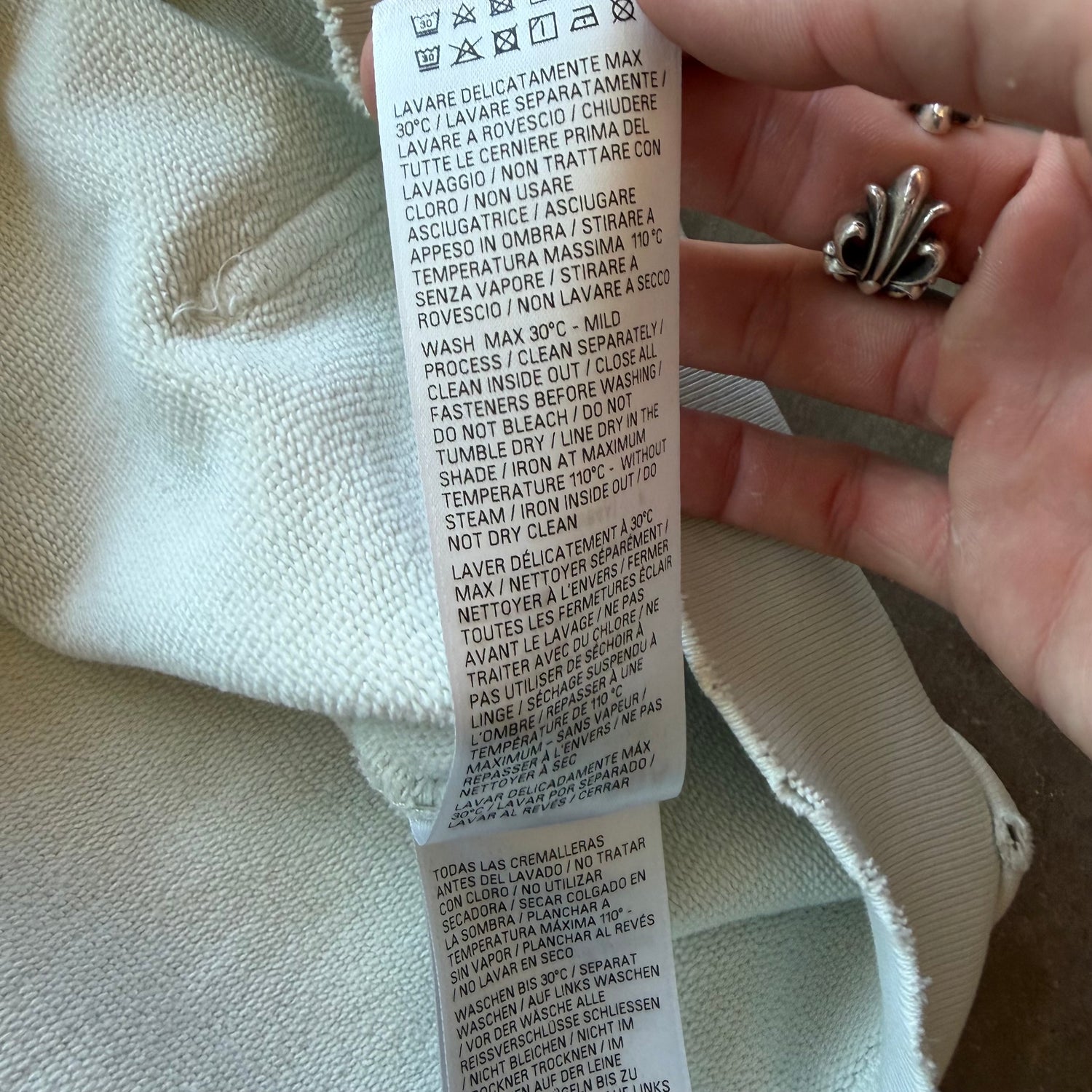 S Balenciaga Tattoo Full Zip Hoodie