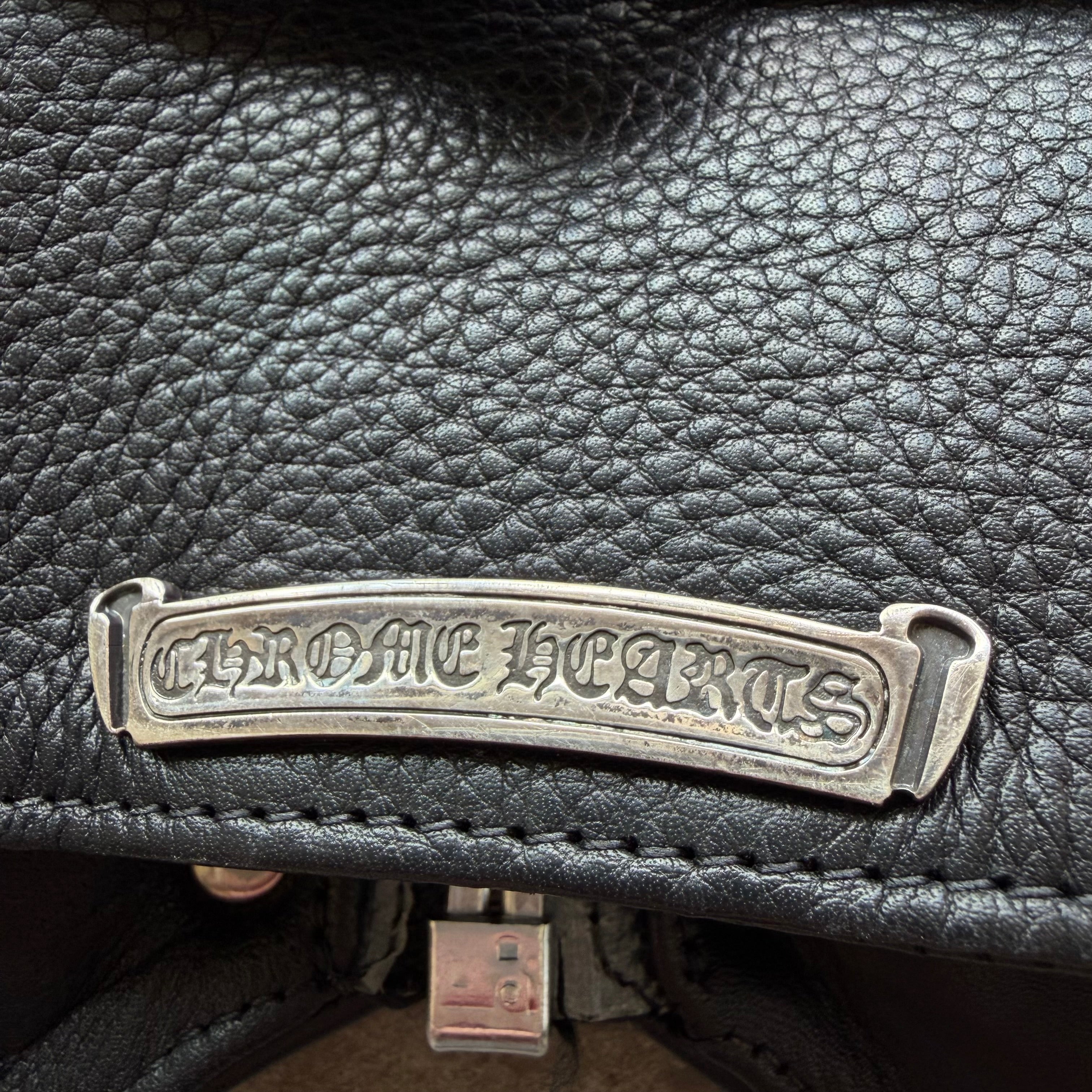 S Chrome Hearts Leather Vest