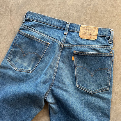 33x34 1971 Levis 20517 Orange Tab Jeans
