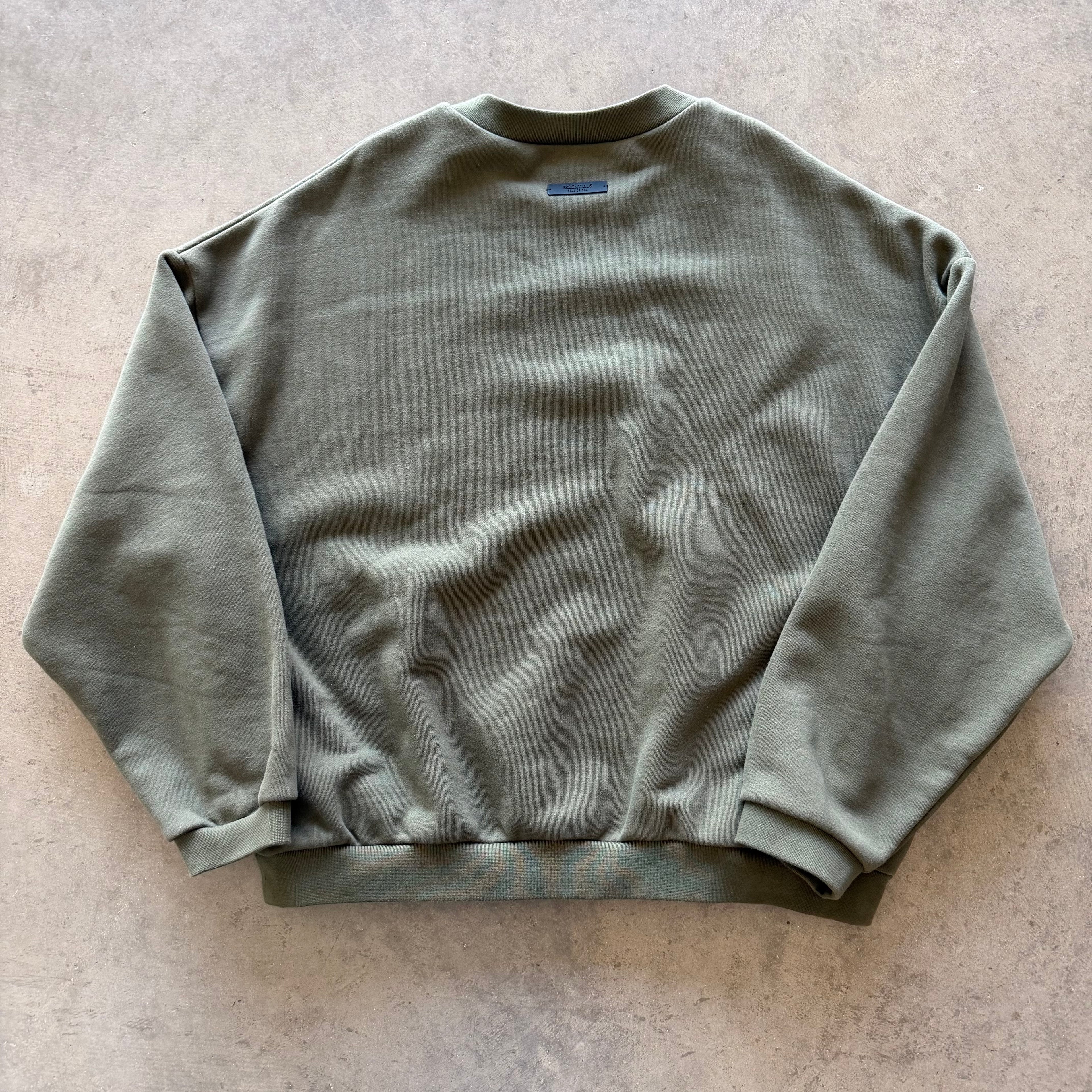 XL FOG Essentials Olive Crewneck