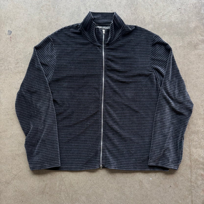 L Our Legacy Velvet Zipup Black