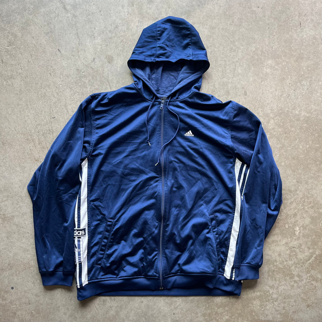XXL 90s Adidas Full Zip Hoodie