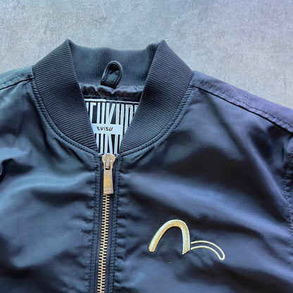 S Evisu Kuro Gold Bomber Jacket