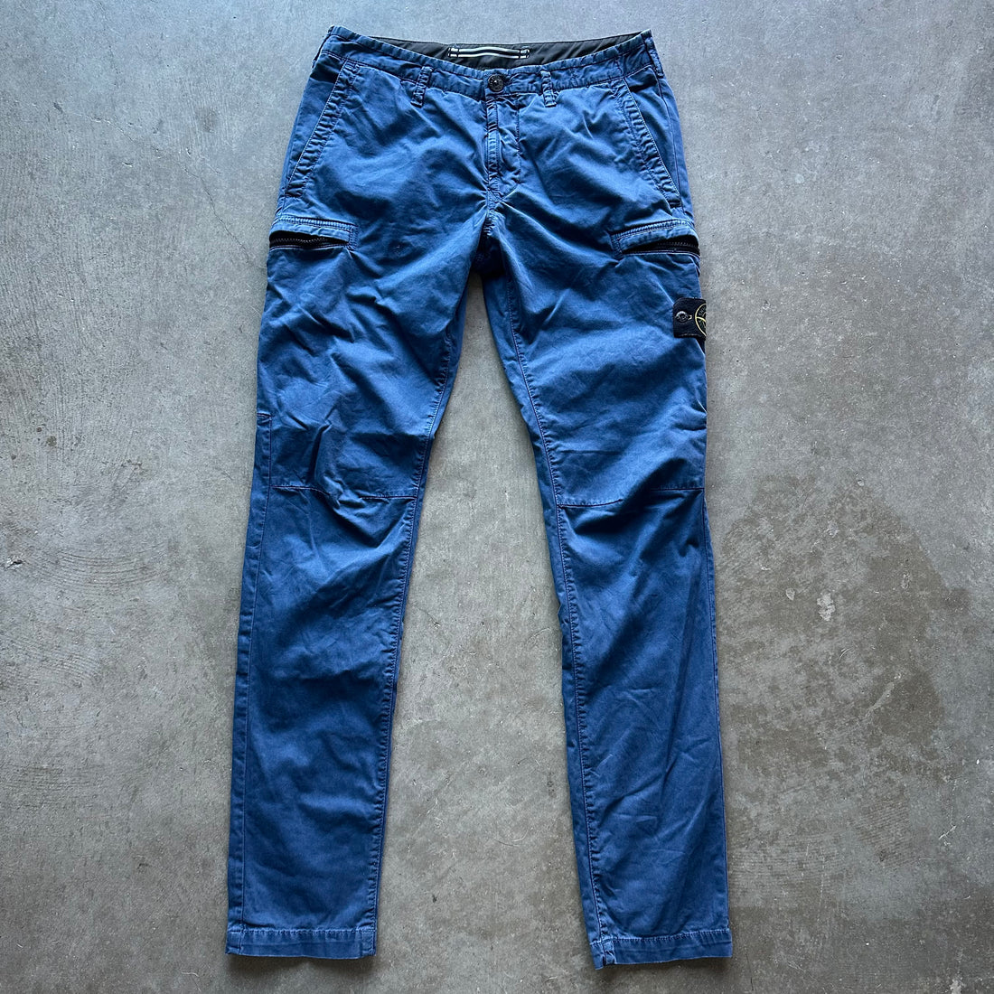 32w Navy Stone Island Cargo Pants
