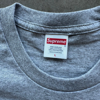 L Grey Supreme Skull Tee