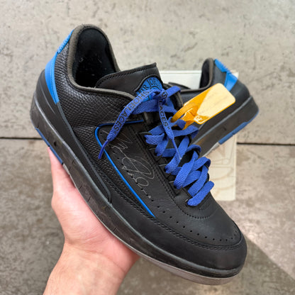 10.5 Used Off White Jordan 2 Low Black Royal